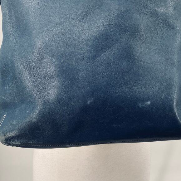 Vintage Y2k Coach Legacy Slim Hobo Shoulder Bag Convertible Leather Blue 9188 - Picture 9 of 12